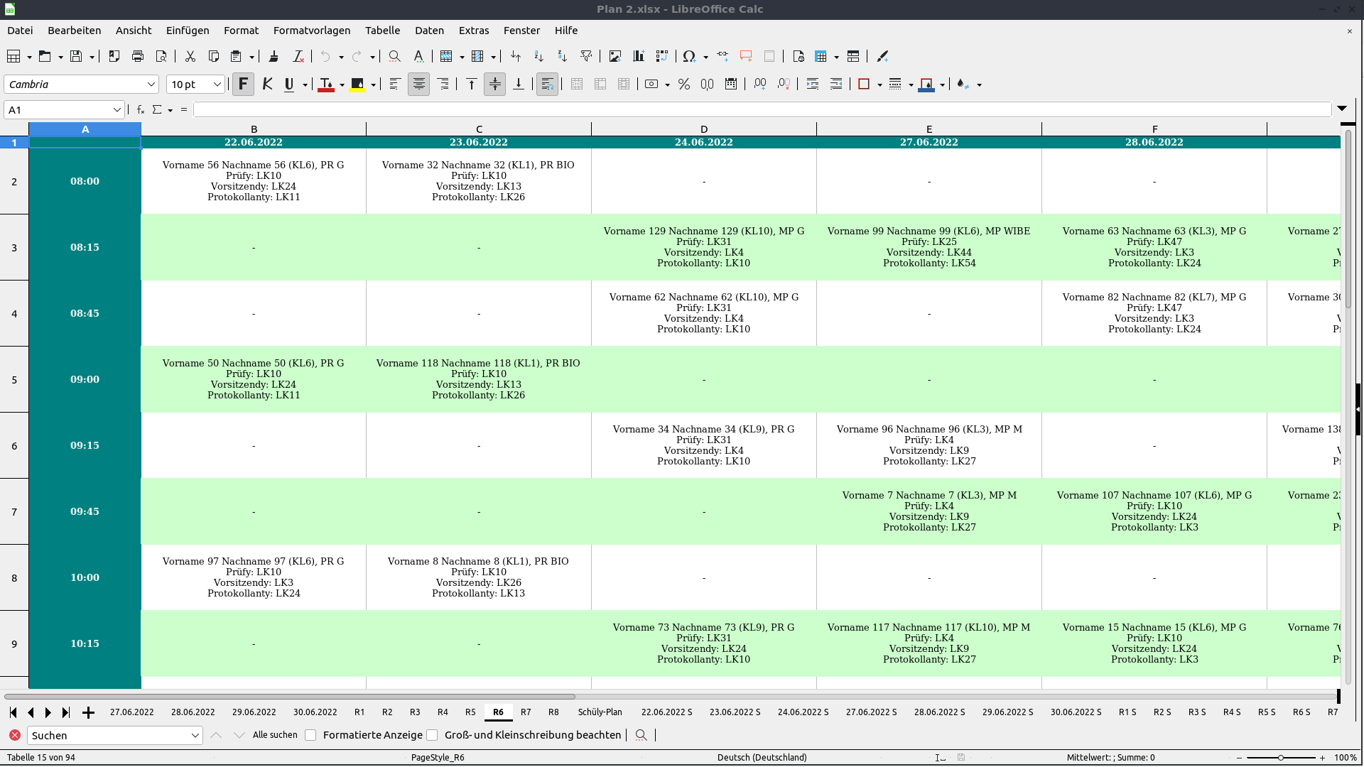 Screenshot Ausgabe Excel 3