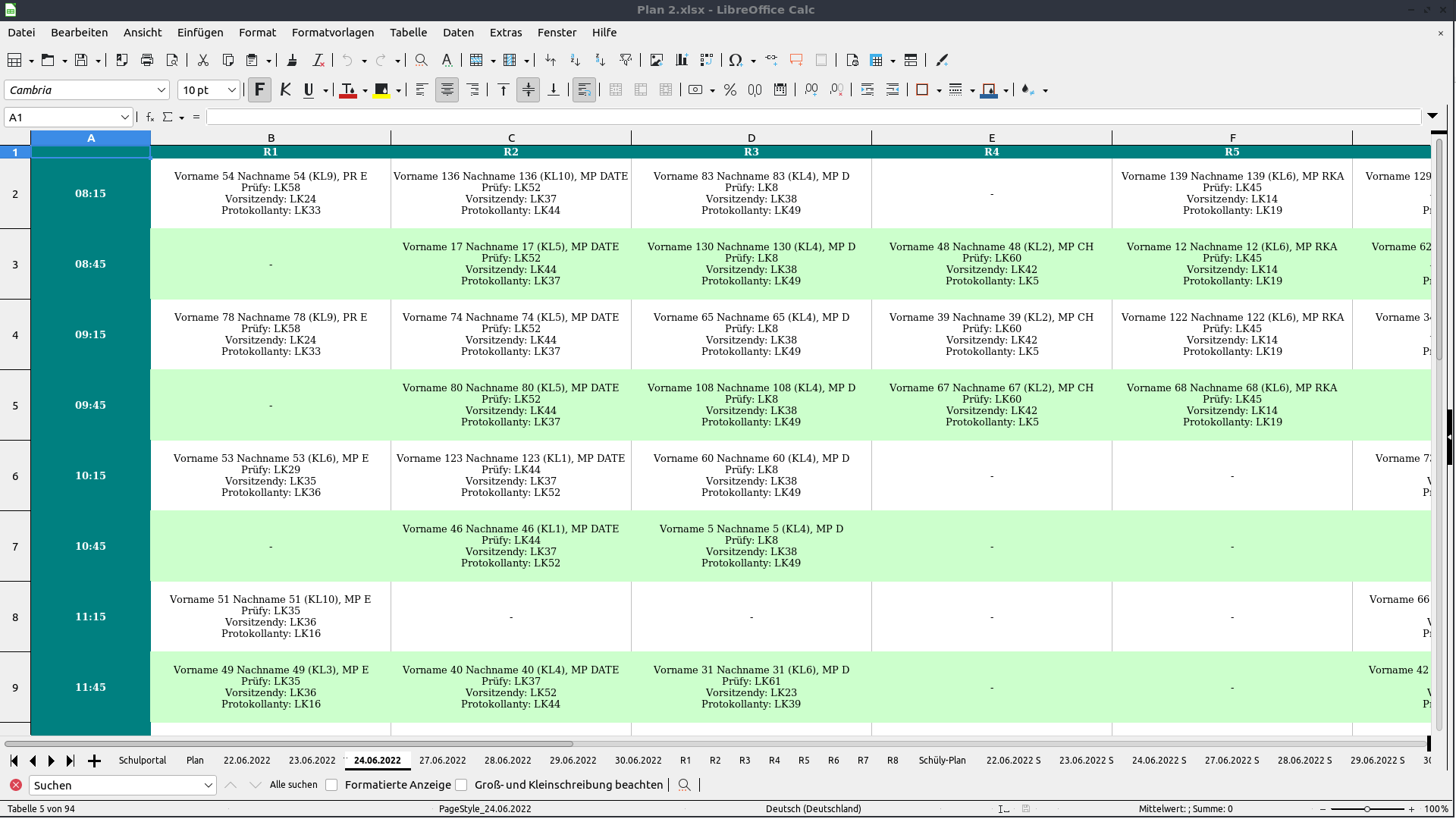 Screenshot Ausgabe Excel 1