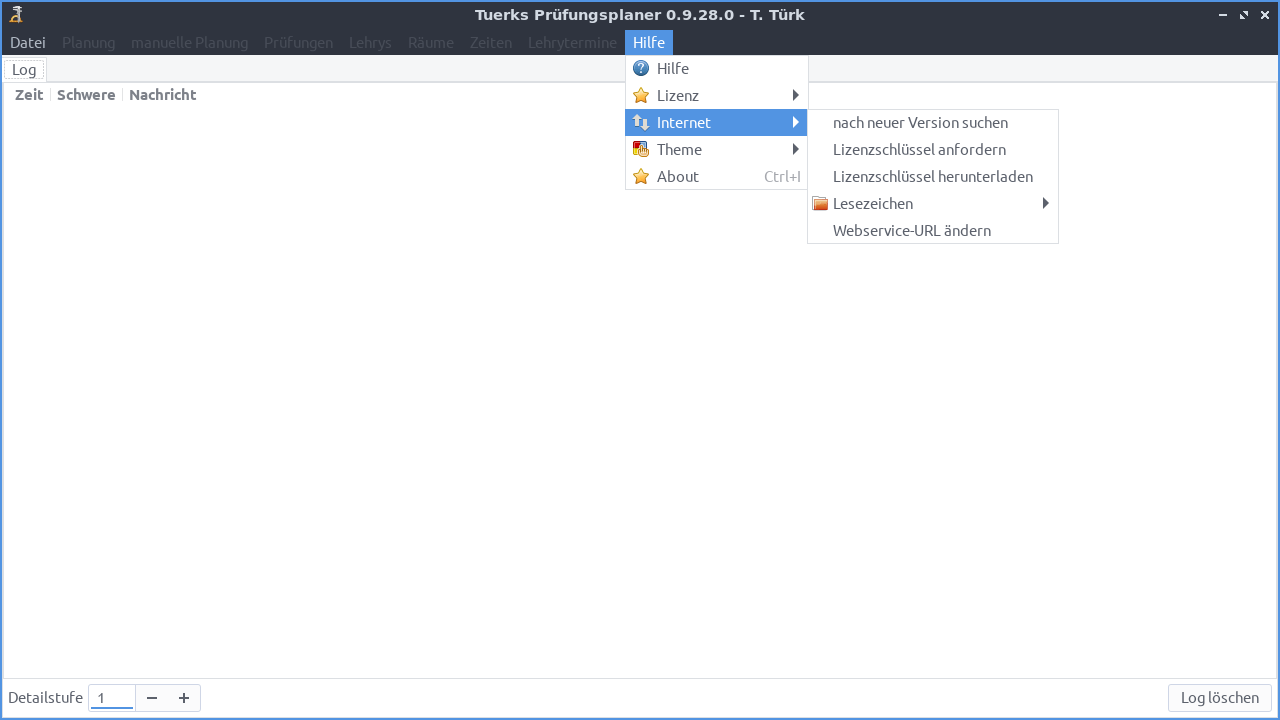 Screenshot Prüfungen