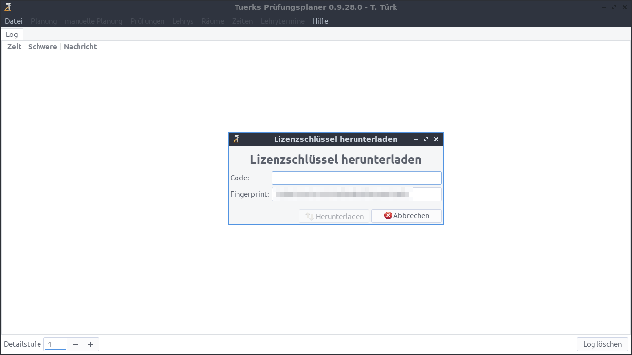 Screenshot
Prüfungen