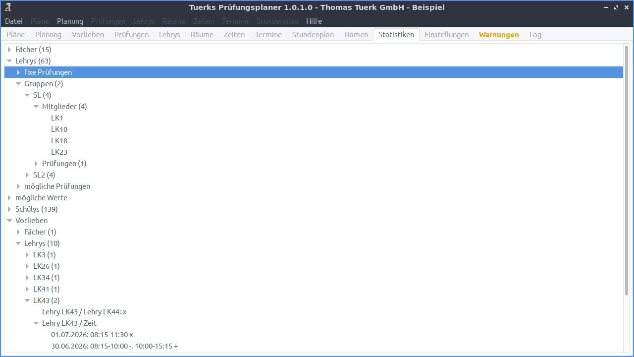 Screenshot Reiter Stats