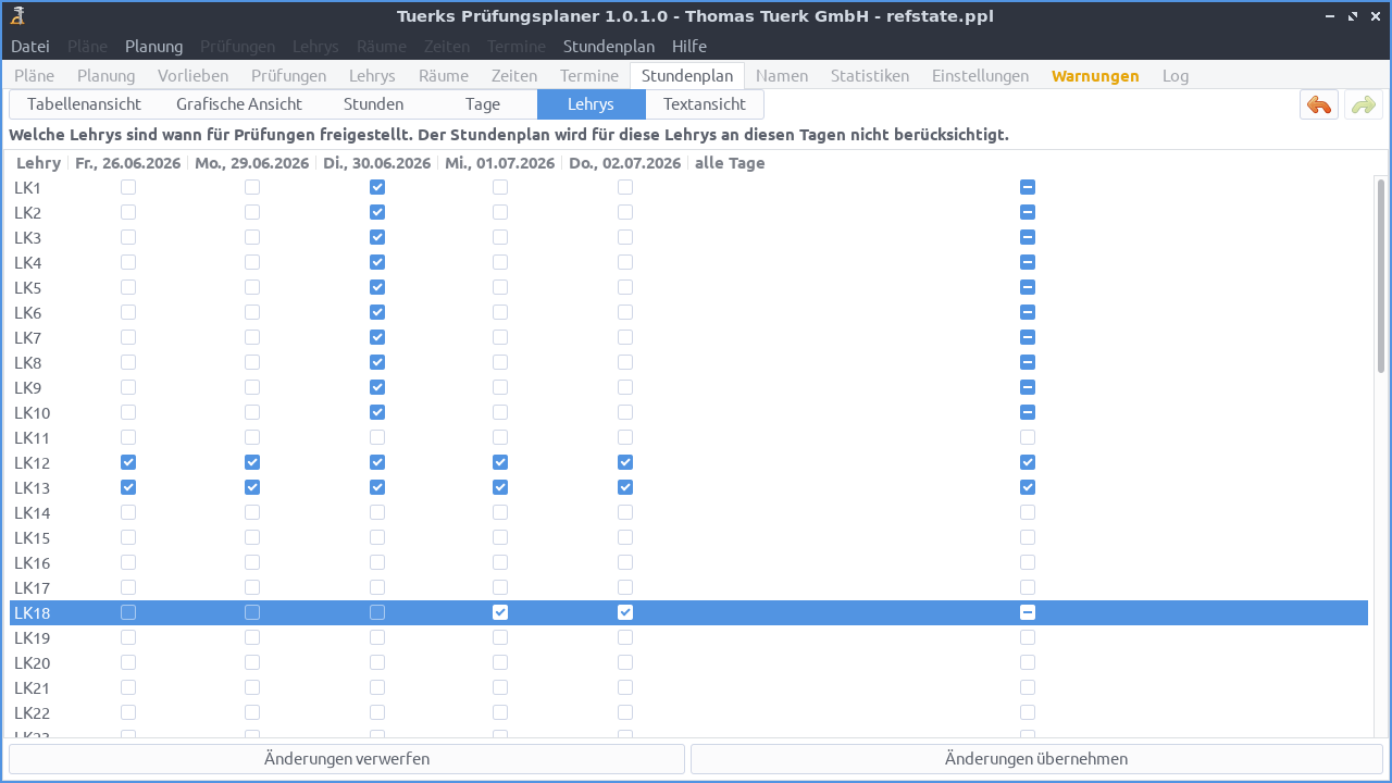 Screenshot
Stundenplan/Lehrys